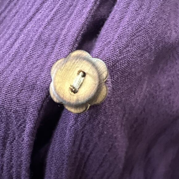 Vintage Fashion Bug Dress Womens 16 Purple Maxi Retro 90s Bohemian Resort Wear - Picture 5 of 11